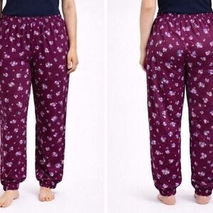 Wallflower Plum Floral Pajama Pants